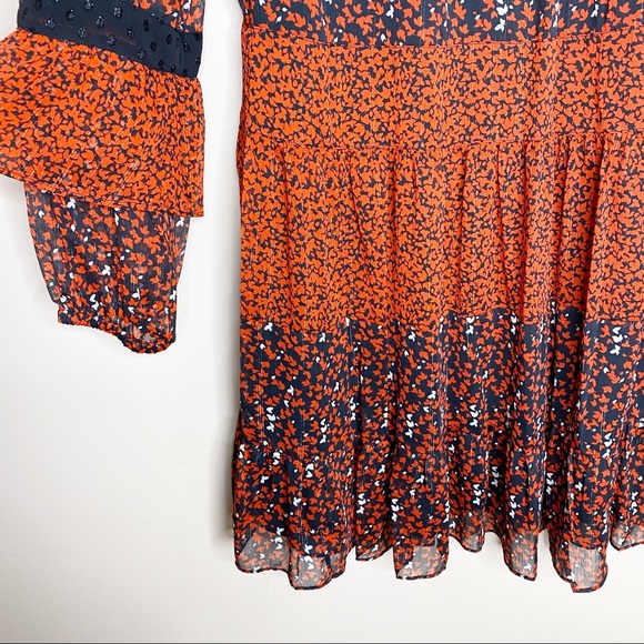 {Michael Kors} mixed floral print Georgette dress - Picture 7 of 10